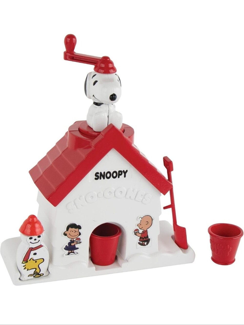 Snoopy Red & White Doghouse Playset - Peanuts Action Toy Snow Cone